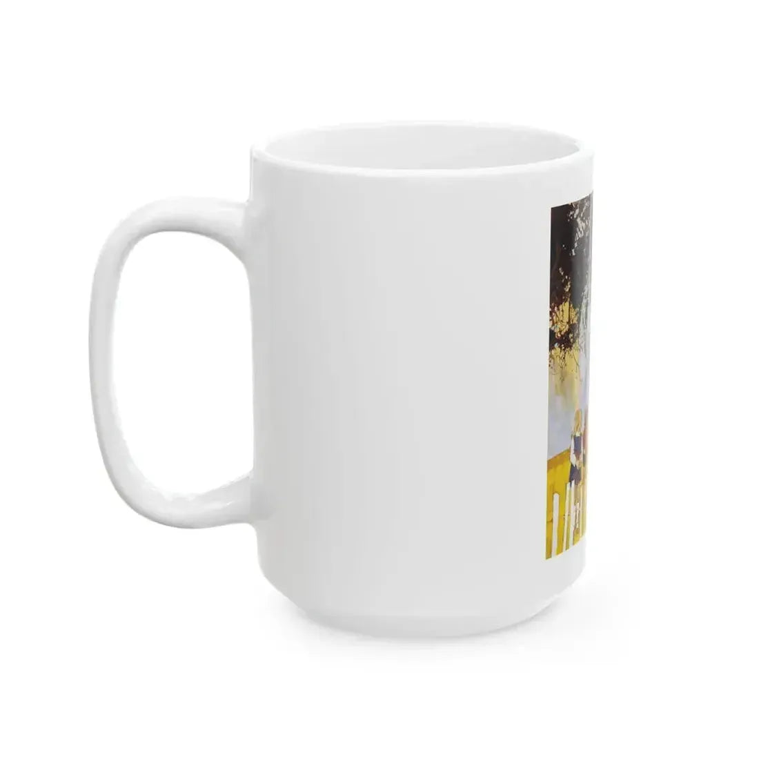 George And The Holiday Cottage by Antonia Browne, Woman magazine, 1975 - White Coffee Mug - Go Mug Yourself