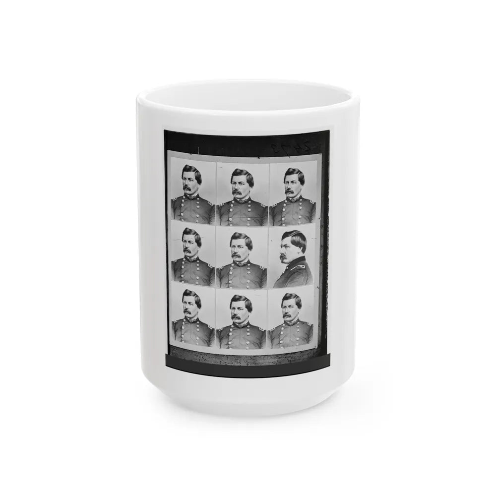 George B. Mcclellan 007 (U.S. Civil War) White Coffee Mug-15oz-Go Mug Yourself