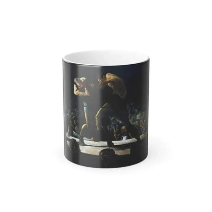 George Bellows (1882-1925) Club Night - Oil on canvas 1907 ss - Color Changing Mug 11oz 11oz - Go Mug Yourself