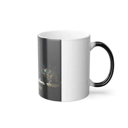 George Bellows (1882-1925) Club Night - Oil on canvas 1907 ss - Color Changing Mug 11oz - Go Mug Yourself