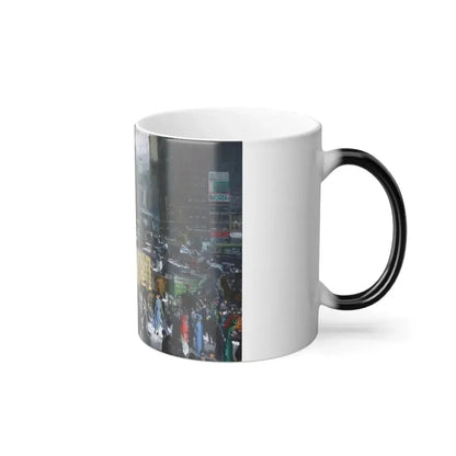 George Bellows (1882-1925) New York - oil on canvas 1911 - Color Changing Mug 11oz - Go Mug Yourself