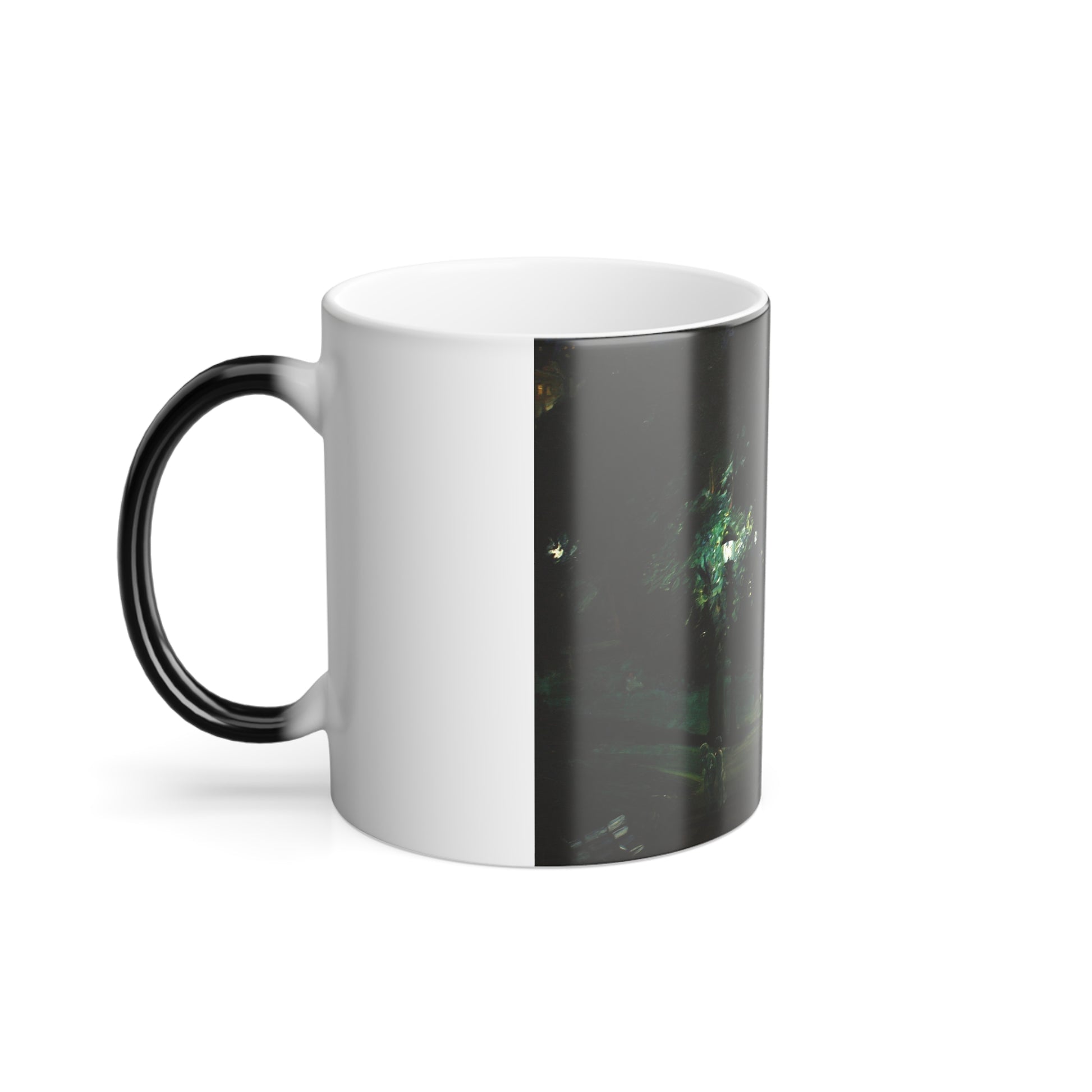 George Bellows (1882-1925) Summer Night, Riverside Drive - oil on canvas 1909 - Color Changing Mug 11oz-Go Mug Yourself