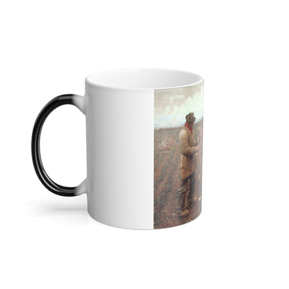 George Clausen (1852-1944) Winter Work - oil on canvas 1883 - Color Changing Mug 11oz-Go Mug Yourself