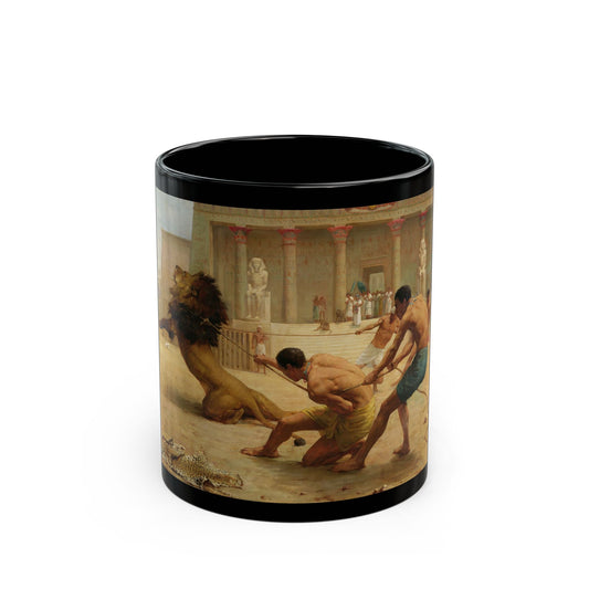 George Goodwin Kilburne (1839-1924) Ancient Sport - Black Coffee Mug-11oz-Go Mug Yourself