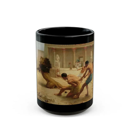George Goodwin Kilburne (1839-1924) Ancient Sport - Black Coffee Mug 15oz - Go Mug Yourself