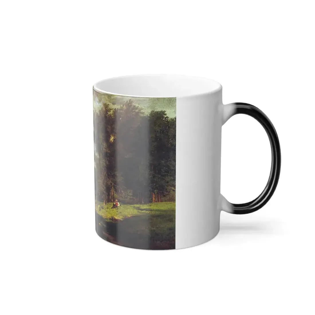 George Inness (1825-1894) a passing shower - 1860 - Color Changing Mug 11oz - Go Mug Yourself