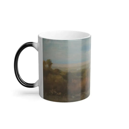 George Inness (1825-1894) Albano, Italy (The Roman Campagna) - oil on canvas c1872-74 - Color Changing Mug 11oz - Go Mug Yourself