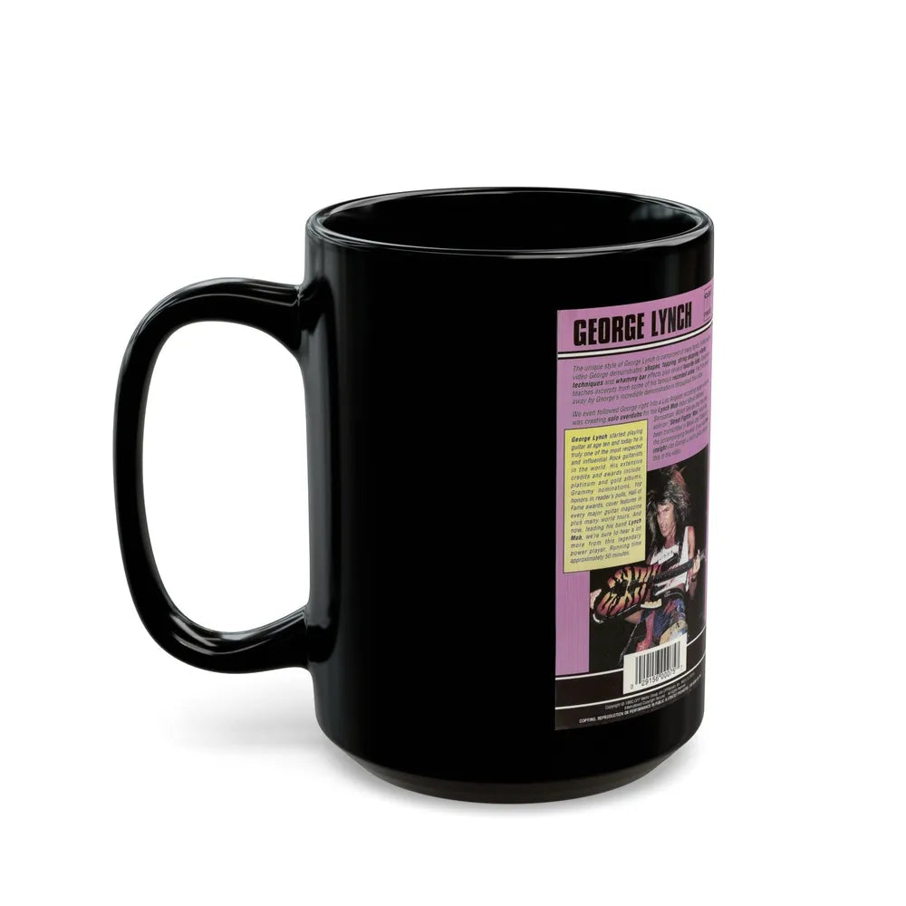 GEORGE LYNCH REH VIDEO (VHS COVER) - Black Coffee Mug-Go Mug Yourself