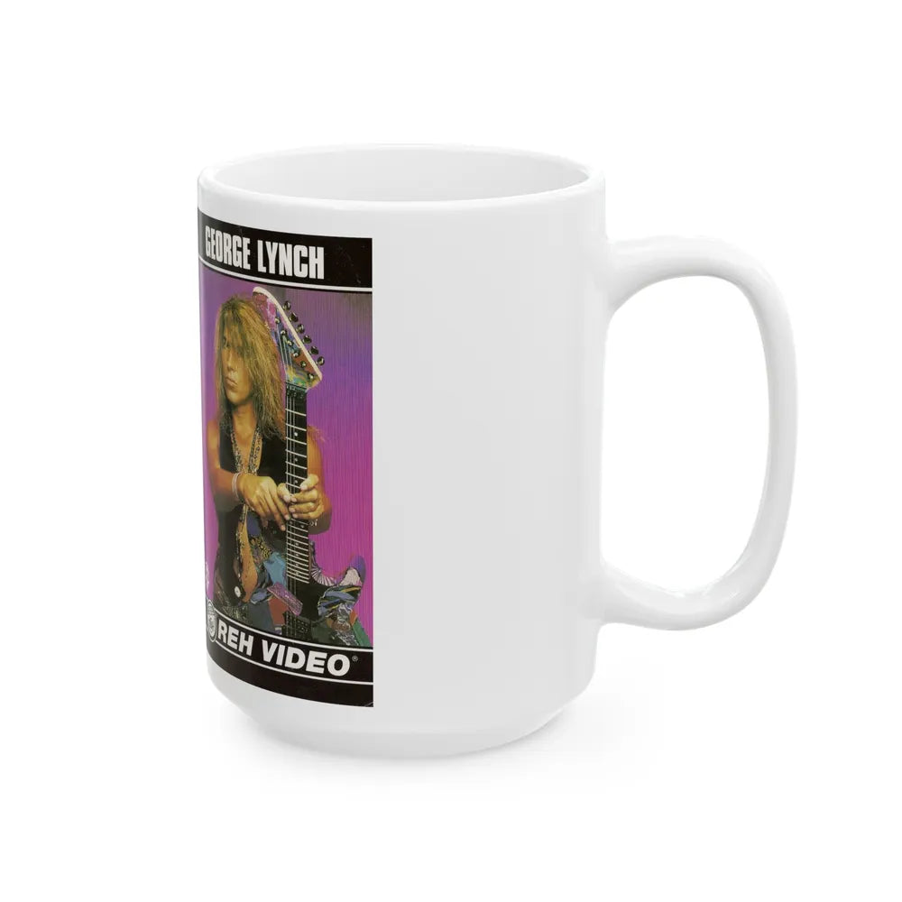 GEORGE LYNCH REH VIDEO (VHS COVER) - White Coffee Mug-Go Mug Yourself