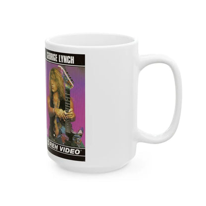 GEORGE LYNCH REH VIDEO (VHS COVER) - White Coffee Mug-Go Mug Yourself