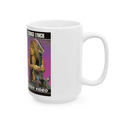 GEORGE LYNCH REH VIDEO (VHS COVER) - White Coffee Mug - Go Mug Yourself