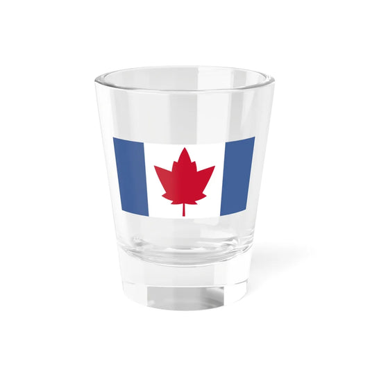 George Matthias Bist Proposal Flag of Canada 1964 (Canada) Shot Glass 1.5oz 1.5oz - Go Mug Yourself