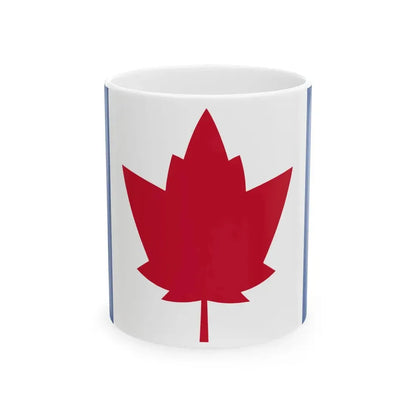 George Matthias Bist Proposal Flag of Canada 1964 (Canada) White Coffee Mug 11oz - Go Mug Yourself