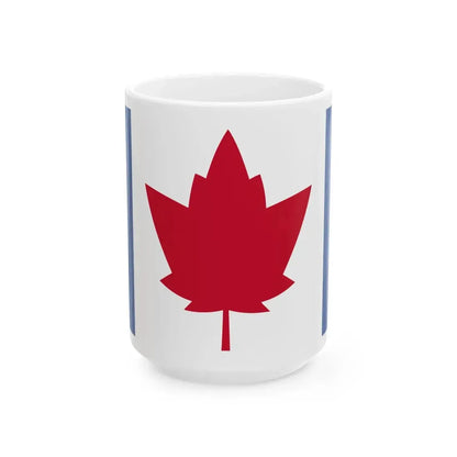 George Matthias Bist Proposal Flag of Canada 1964 (Canada) White Coffee Mug 15oz - Go Mug Yourself