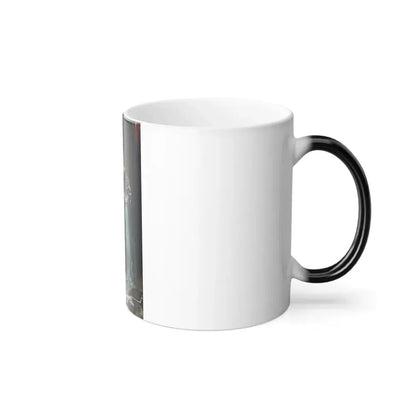George Percy Jacomb-Hood (1857-1929) The betrothal - oil on canvas - Color Changing Mug 11oz - Go Mug Yourself