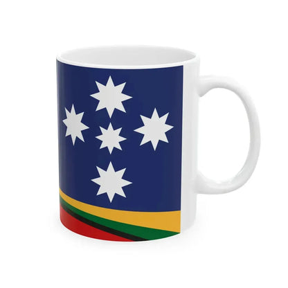 George Poulos Proposal 1993 Australian Flag Proposal (Australia) White Coffee Mug - Go Mug Yourself