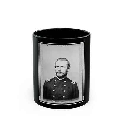 George R. Latham, Colonel, 5th W. Va. Cav., Head-And-Shoulders Portrait, Facing Slightly Left, In Union Uniform (U.S. Civil War) Black Coffee Mug 11oz - Go Mug Yourself