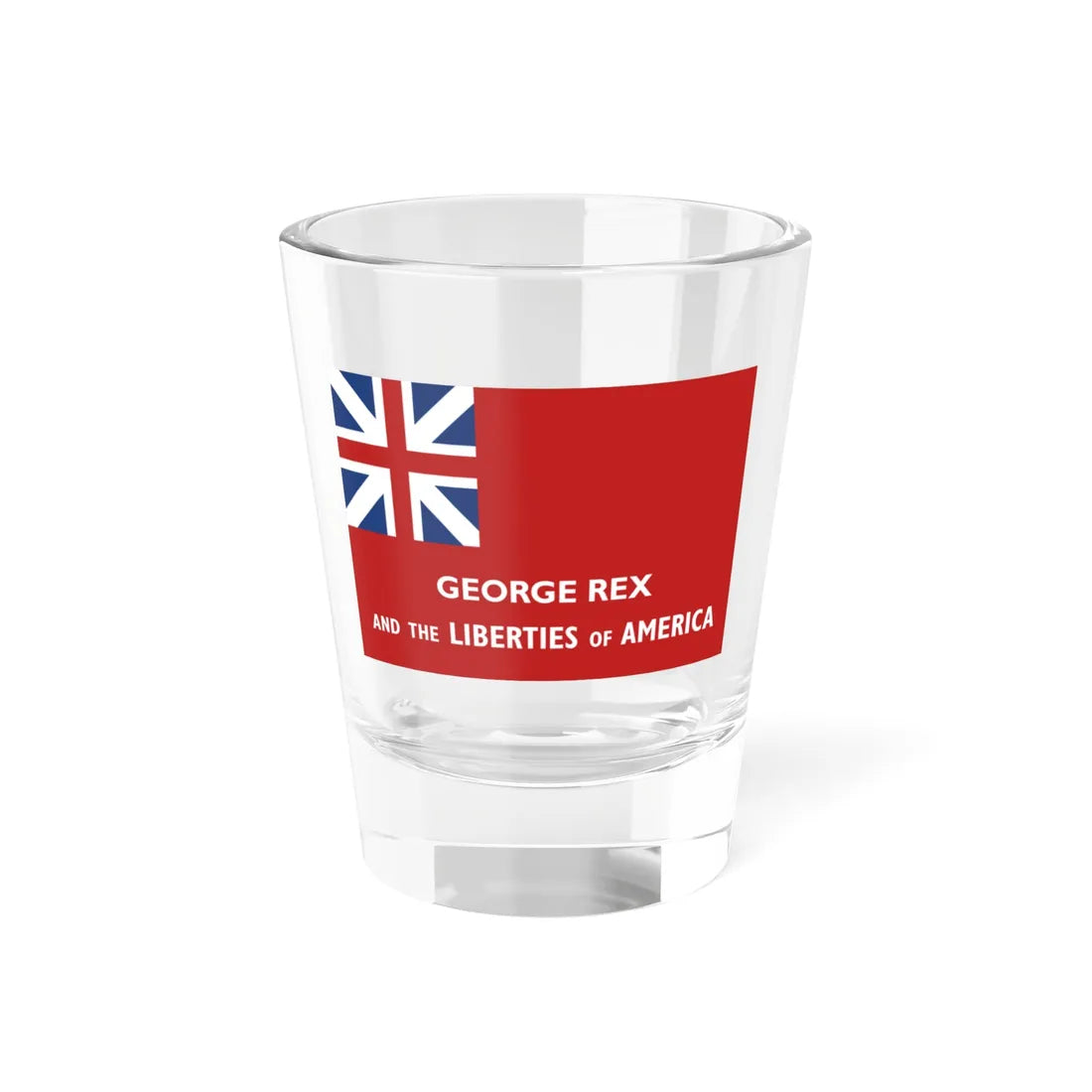 George Rex flag (United States) Shot Glass 1.5oz 1.5oz - Go Mug Yourself