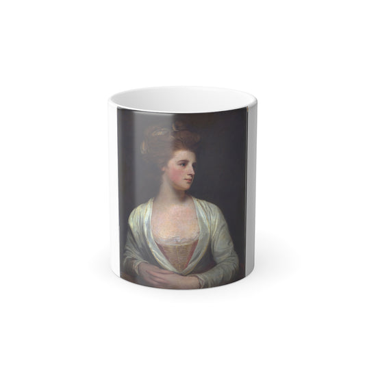 George Romney (1734-1802) Portrait of a Woman, Said to Be Emily Bertie Pott (died 1782) - Oil on Canvas -0 - Color Changing Mug 11oz-11oz-Go Mug Yourself
