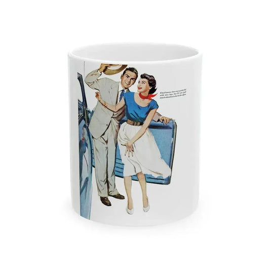 George's Girl, Redbook, January 1950 - White Coffee Mug 11oz - Go Mug Yourself