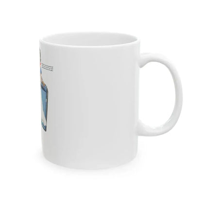 George's Girl, Redbook, January 1950 - White Coffee Mug - Go Mug Yourself