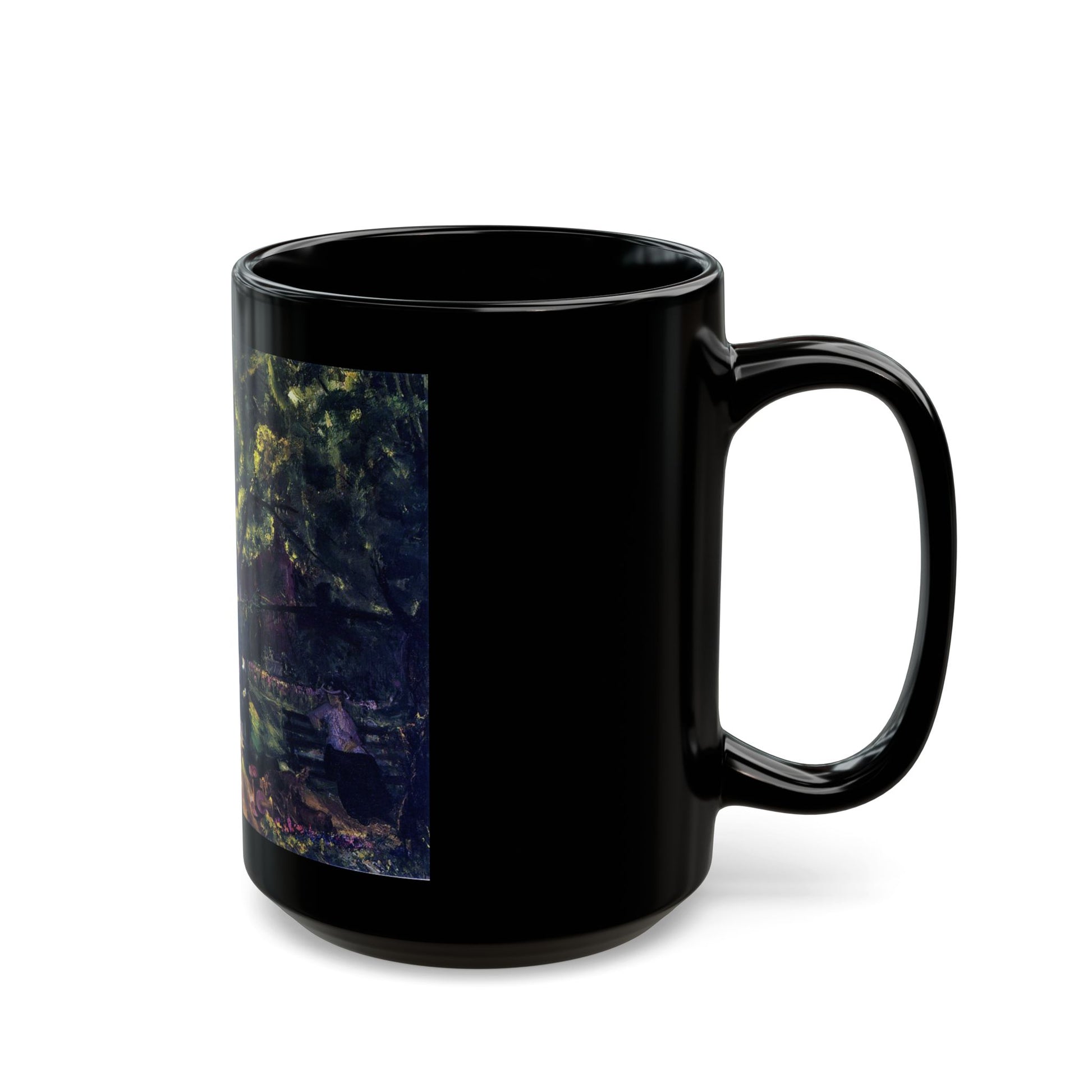 George Wesley Bellows (1882-1925) Gramercy Park - Black Coffee Mug-Go Mug Yourself