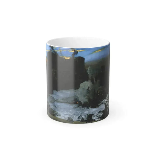 George Wesley Bellows  (1882-1925) Pennsylvania Station Excavation - Oil on Canvas c1907-1908 - Color Changing Mug 11oz 11oz - Go Mug Yourself