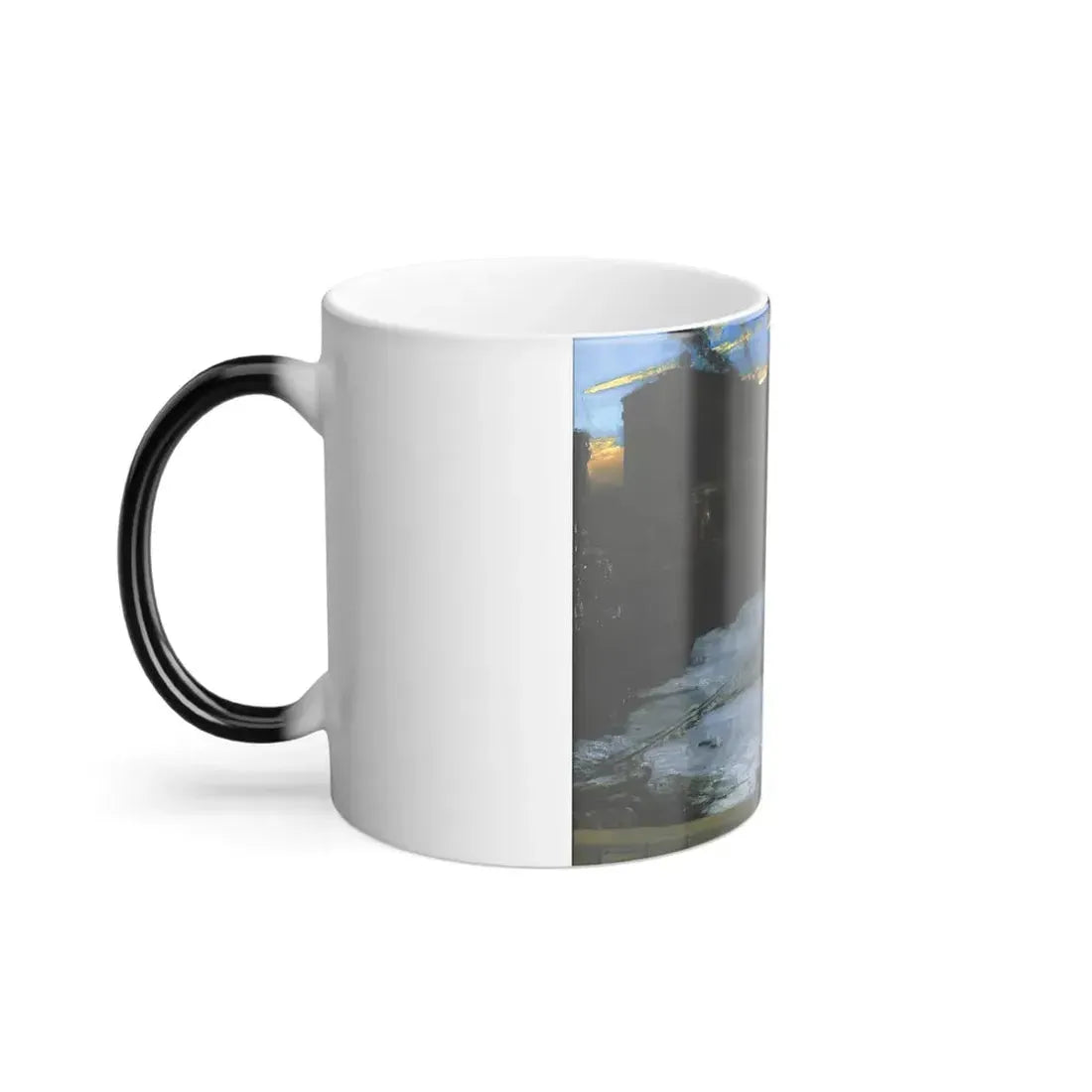 George Wesley Bellows  (1882-1925) Pennsylvania Station Excavation - Oil on Canvas c1907-1908 - Color Changing Mug 11oz - Go Mug Yourself