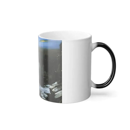 George Wesley Bellows  (1882-1925) Pennsylvania Station Excavation - Oil on Canvas c1907-1908 - Color Changing Mug 11oz - Go Mug Yourself