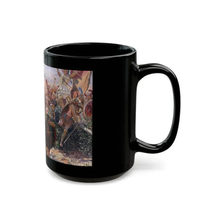 Georges Antoine Rochegrosse (1859-1938) Ancient Warriors - Black Coffee Mug - Go Mug Yourself