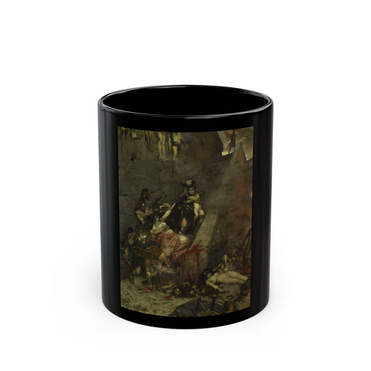 Georges Antoine Rochegrosse (1859-1938) Andromache - 1883 - Black Coffee Mug-11oz-Go Mug Yourself