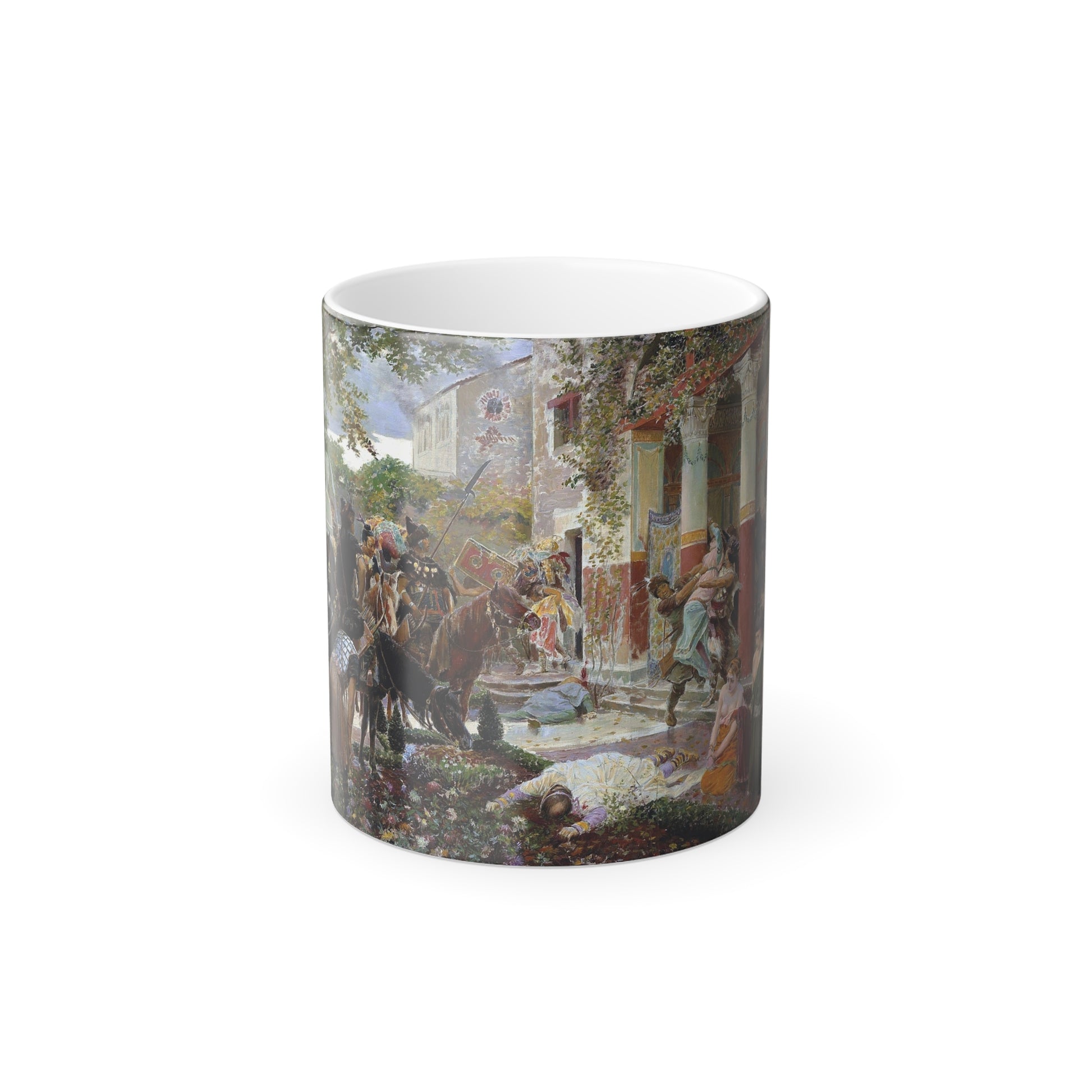 Georges Antoine Rochegrosse (1859-1938) Onslaught of the Tartars - Oil on Canvas - Color Changing Mug 11oz-11oz-Go Mug Yourself