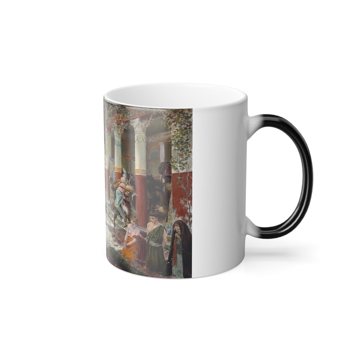 Georges Antoine Rochegrosse (1859-1938) Onslaught of the Tartars - Oil on Canvas - Color Changing Mug 11oz-Go Mug Yourself