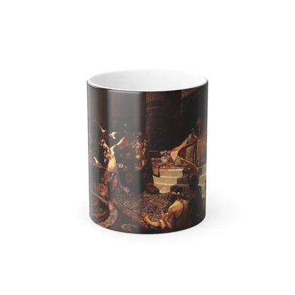 Georges Antoine Rochegrosse (1859-1938) Salome Dancing Before King Herod - 1887 - Color Changing Mug 11oz 11oz - Go Mug Yourself