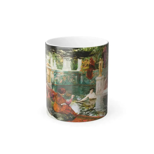 Georges Antoine Rochegrosse (1859-1938) The Bath of Theodora - Color Changing Mug 11oz 11oz - Go Mug Yourself