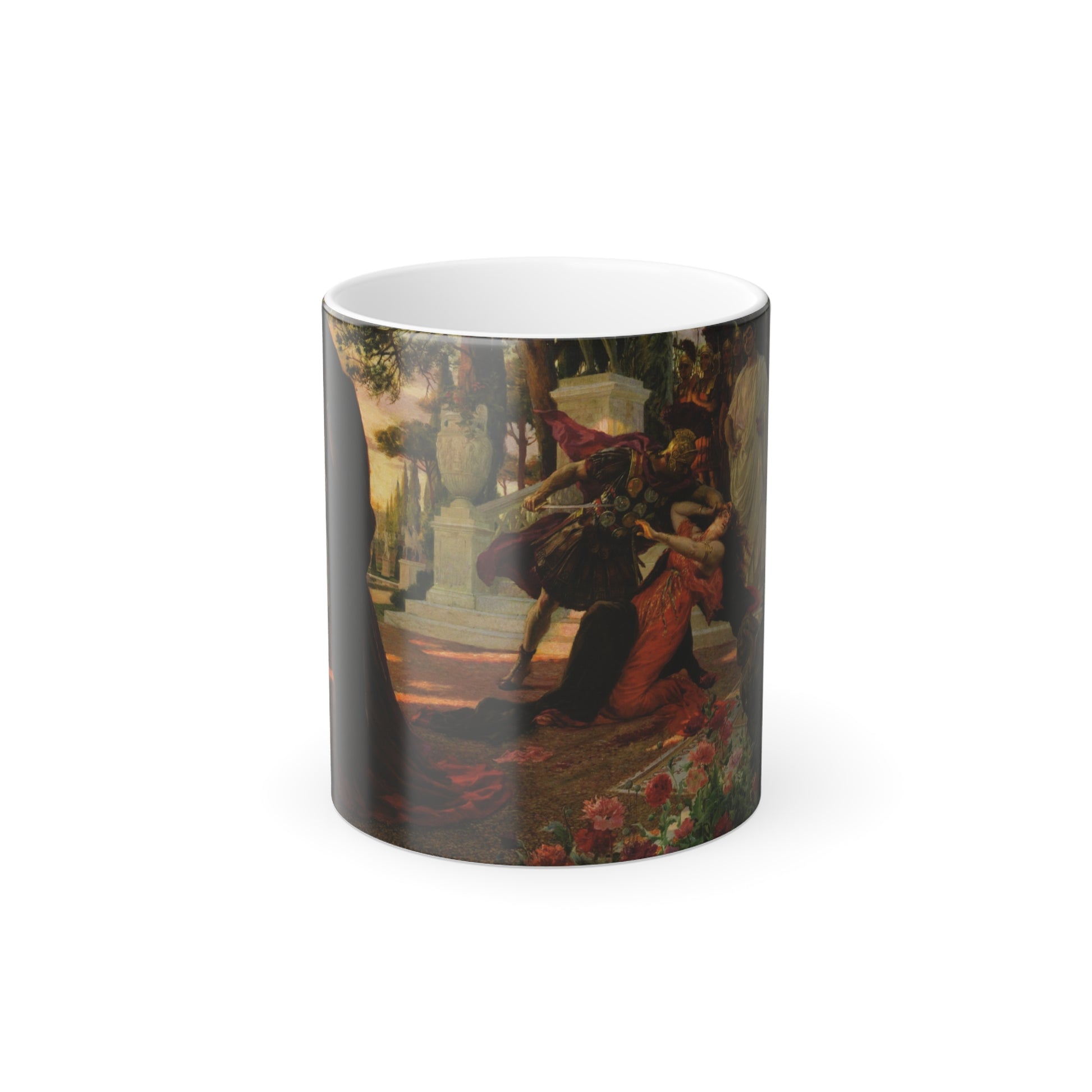 Georges Antoine Rochegrosse (1859-1938) The Death of Messalina - 1916 - Oil on Canvas - Color Changing Mug 11oz-11oz-Go Mug Yourself