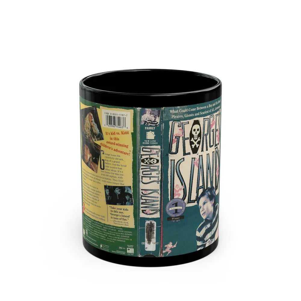 GEORGES ISLAND (VHS COVER) - Black Coffee Mug-11oz-Go Mug Yourself