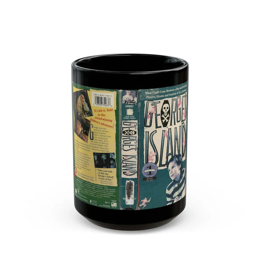 GEORGES ISLAND (VHS COVER) - Black Coffee Mug-15oz-Go Mug Yourself