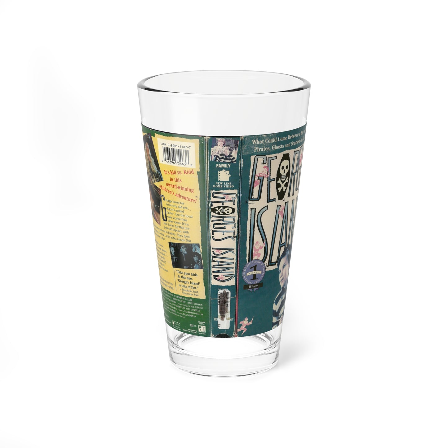 GEORGES ISLAND (VHS COVER) Pint Glass 16oz-16oz-Go Mug Yourself