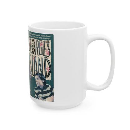 GEORGES ISLAND (VHS COVER) - White Coffee Mug-Go Mug Yourself