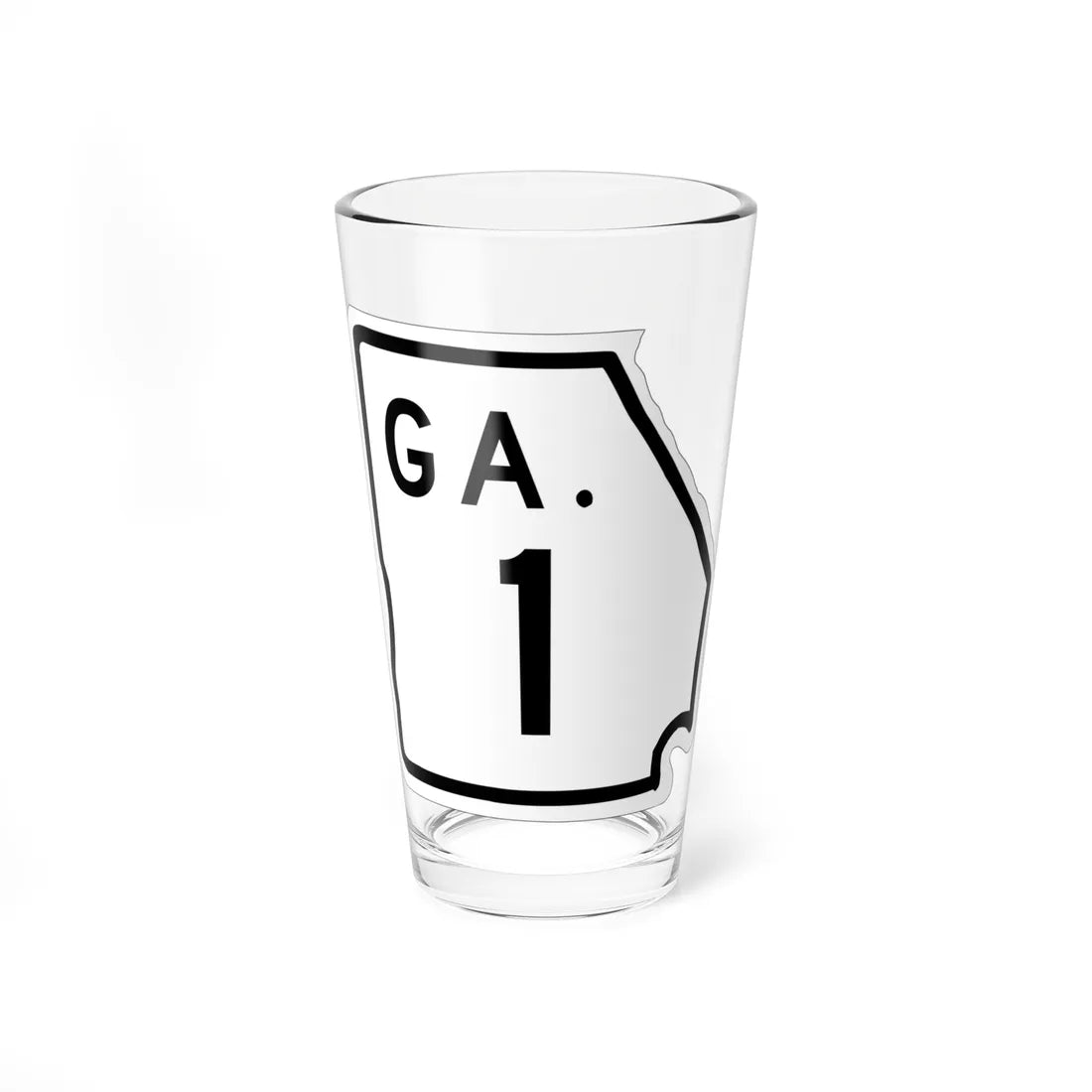 Georgia 1 1948 (Georgia) (Road Sign) Pint Glass 16oz 16oz - Go Mug Yourself