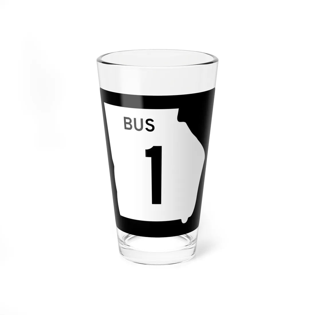 Georgia 1 Business (Georgia) (Road Sign) Pint Glass 16oz 16oz - Go Mug Yourself