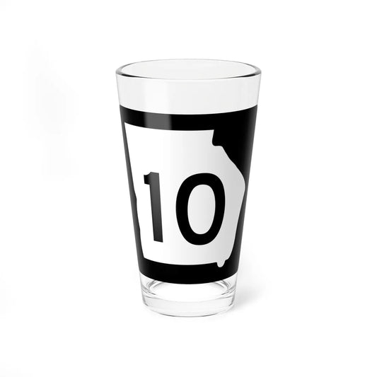 Georgia 10 (Georgia) (Road Sign) Pint Glass 16oz 16oz - Go Mug Yourself