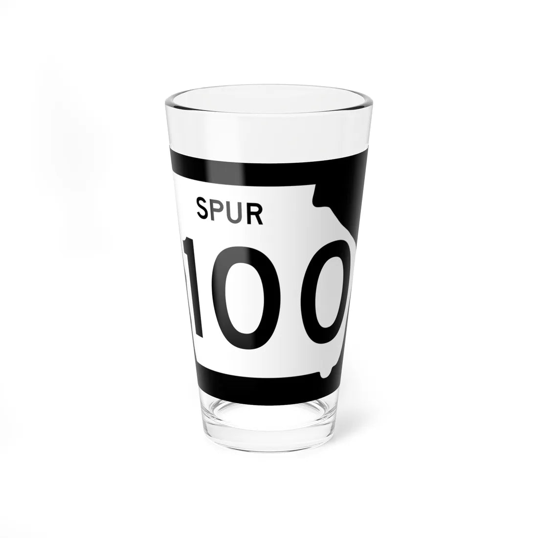 Georgia 100 Spur (Georgia) (Road Sign) Pint Glass 16oz 16oz - Go Mug Yourself