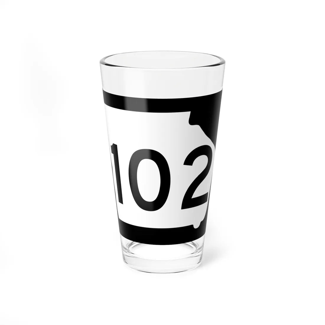 Georgia 102 (Georgia) (Road Sign) Pint Glass 16oz 16oz - Go Mug Yourself