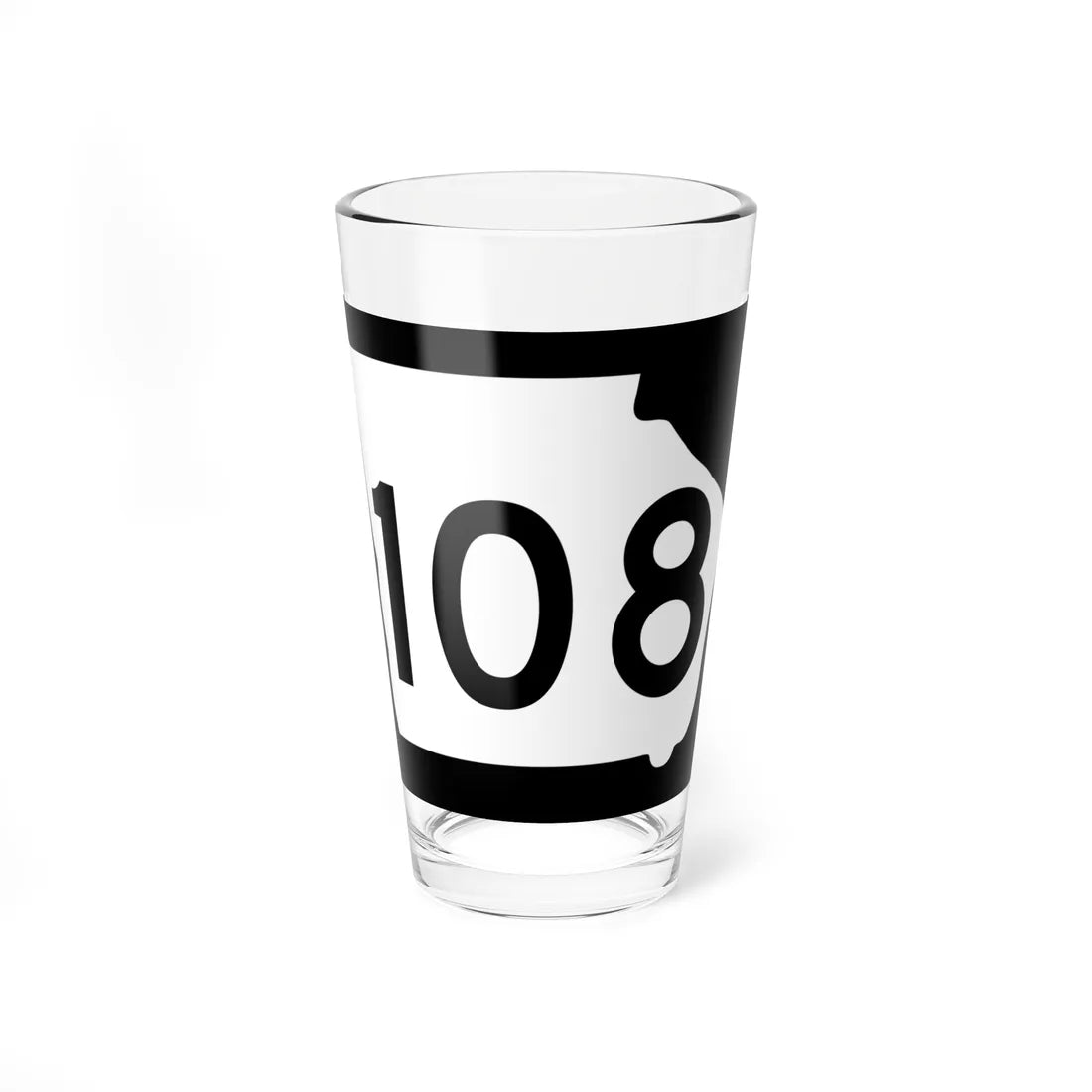 Georgia 108 (Georgia) (Road Sign) Pint Glass 16oz 16oz - Go Mug Yourself