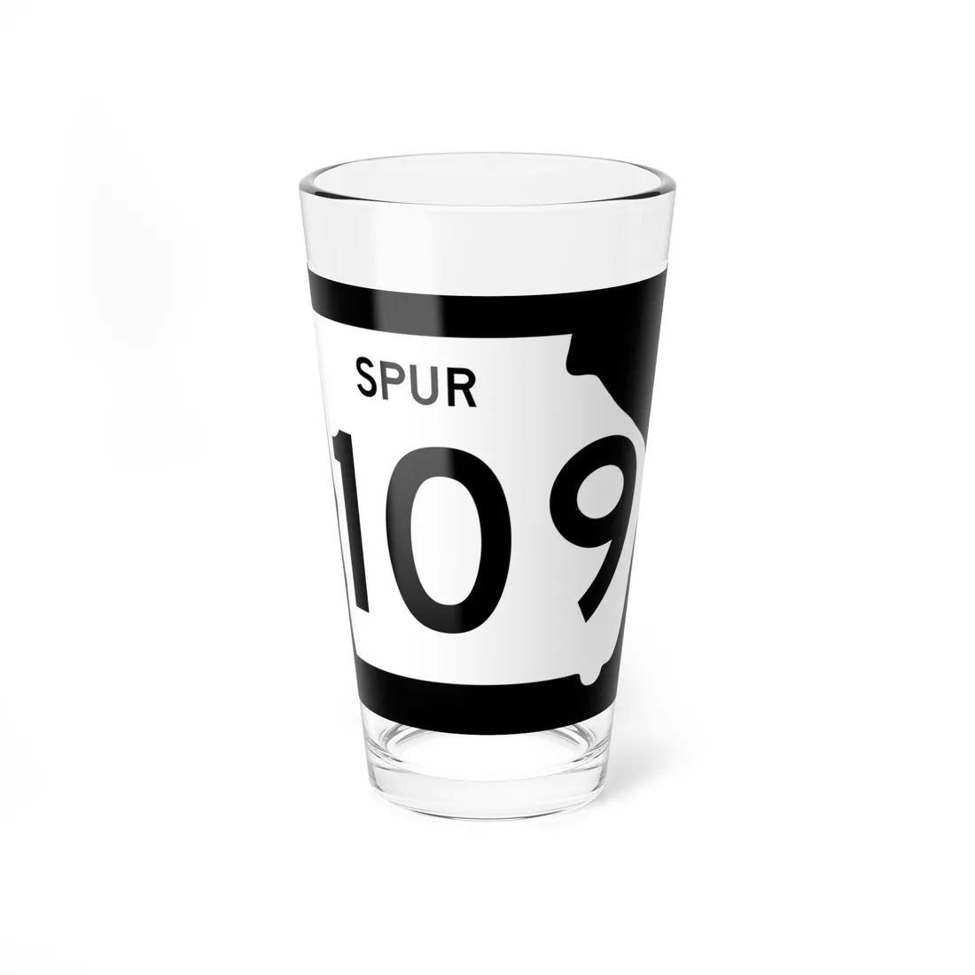 Georgia 109 Spur (Georgia) (Road Sign) Pint Glass 16oz 16oz - Go Mug Yourself