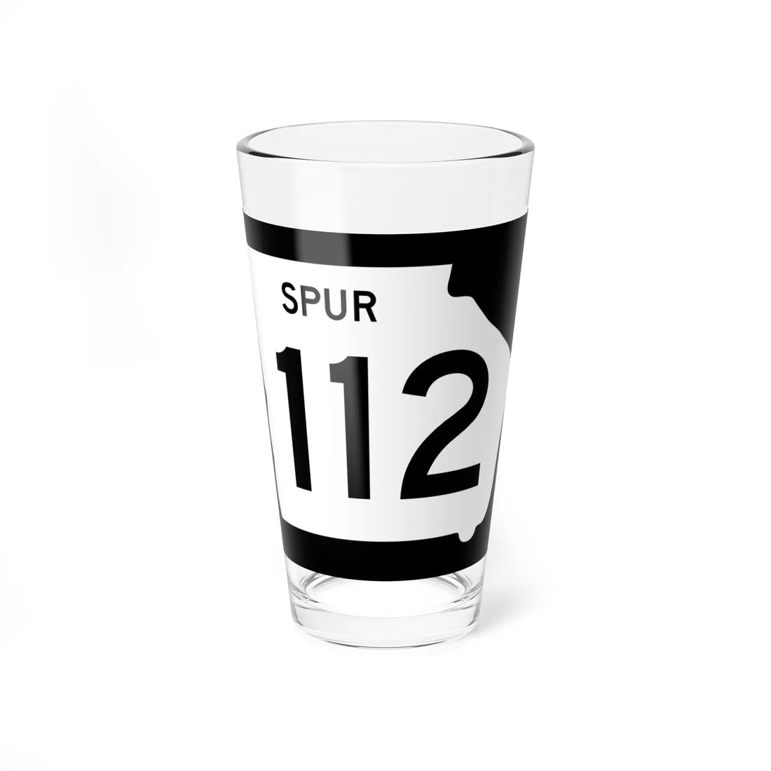 Georgia 112 Spur (Georgia) (Road Sign) Pint Glass 16oz 16oz - Go Mug Yourself
