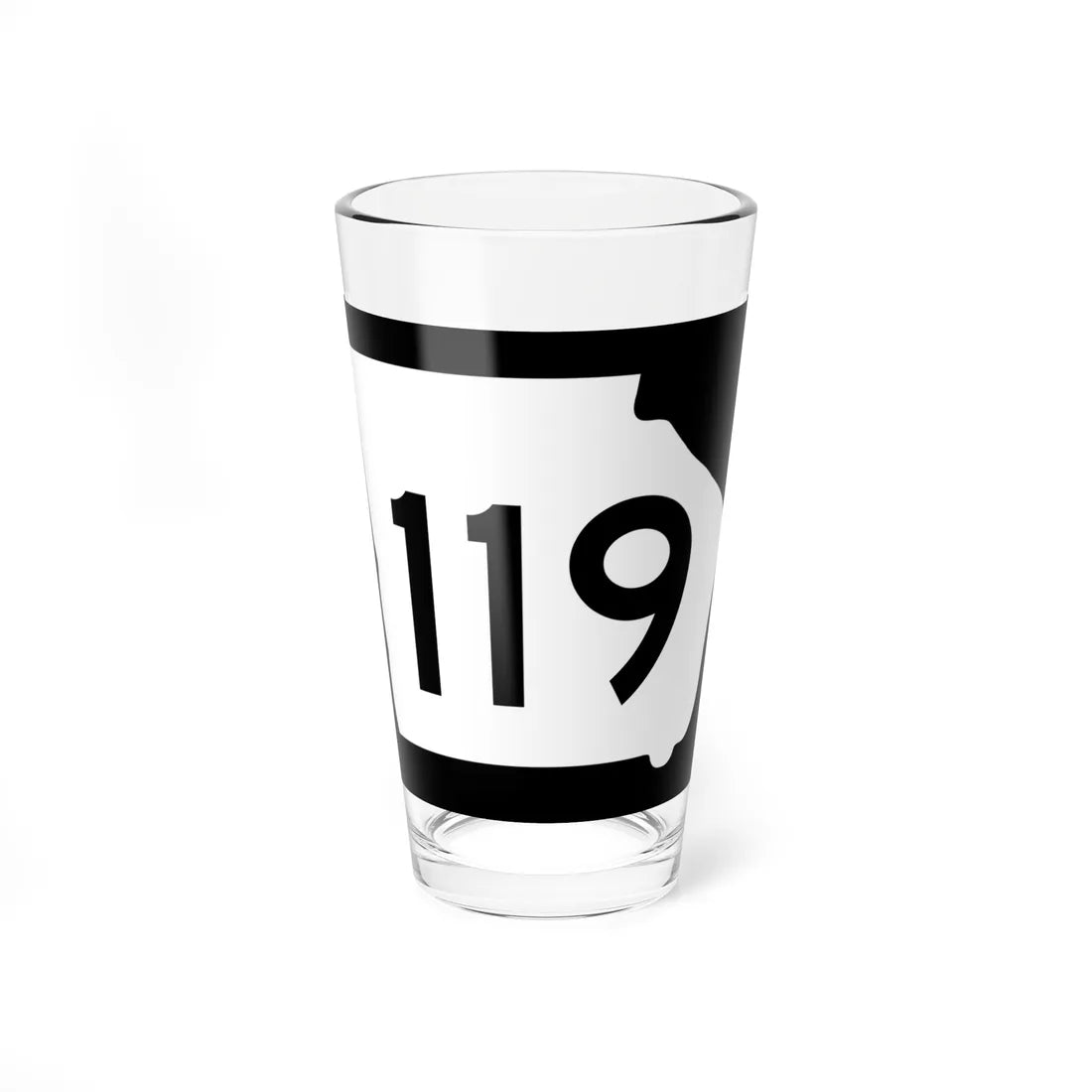 Georgia 119 (Georgia) (Road Sign) Pint Glass 16oz 16oz - Go Mug Yourself