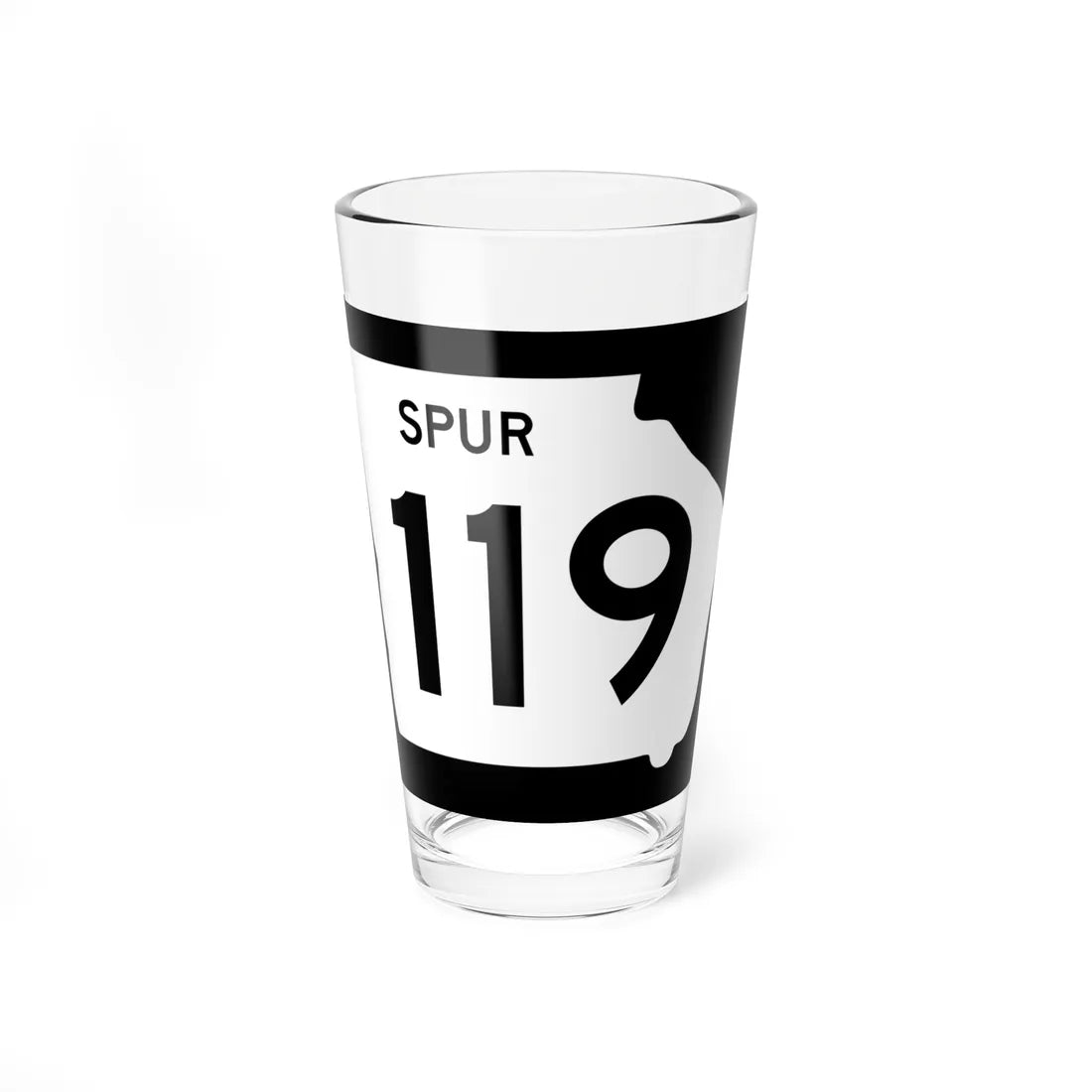 Georgia 119 Spur (Georgia) (Road Sign) Pint Glass 16oz 16oz - Go Mug Yourself